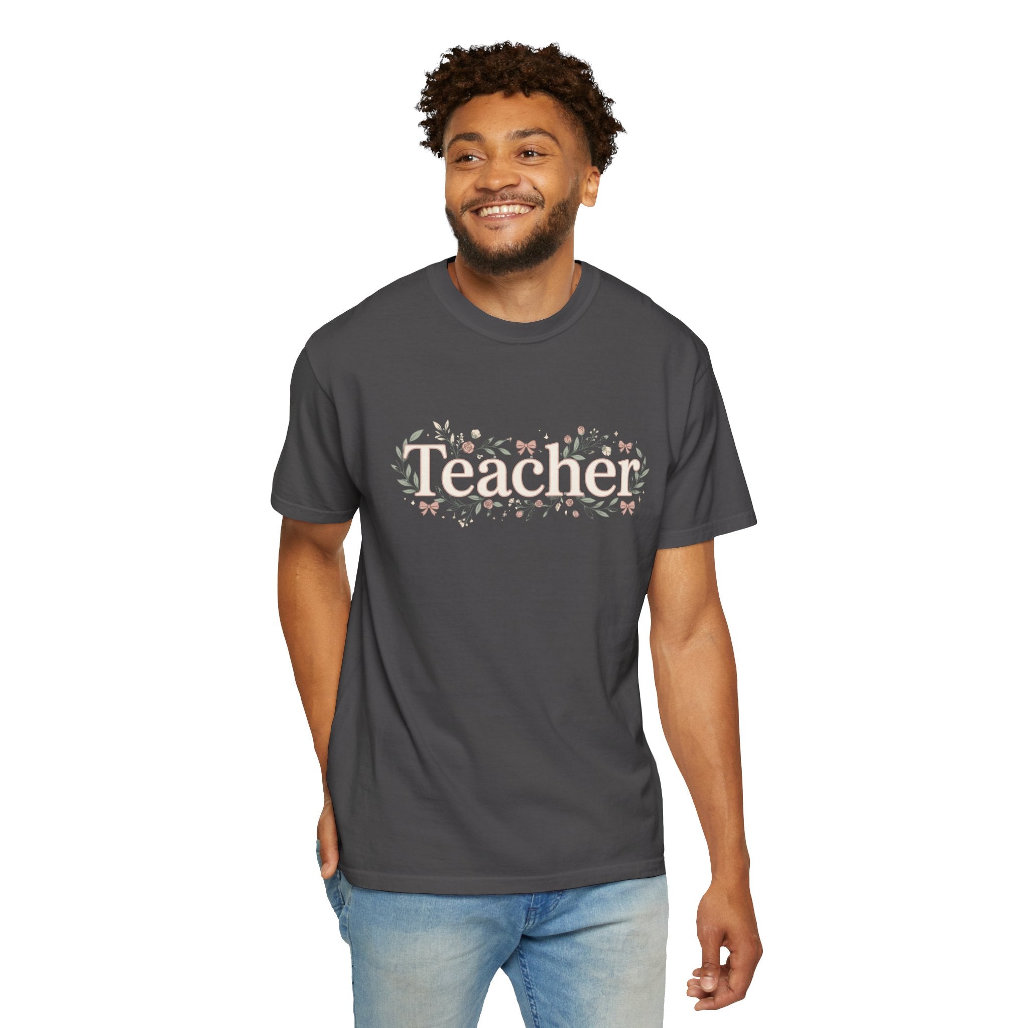 Teacher Floral T‑Shirt
