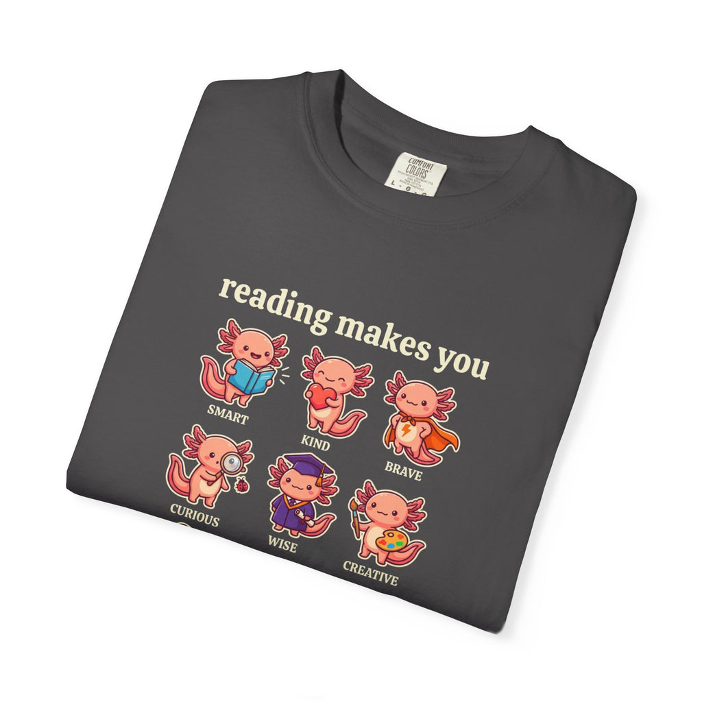 Axolotl Reading Makes You T‑Shirt