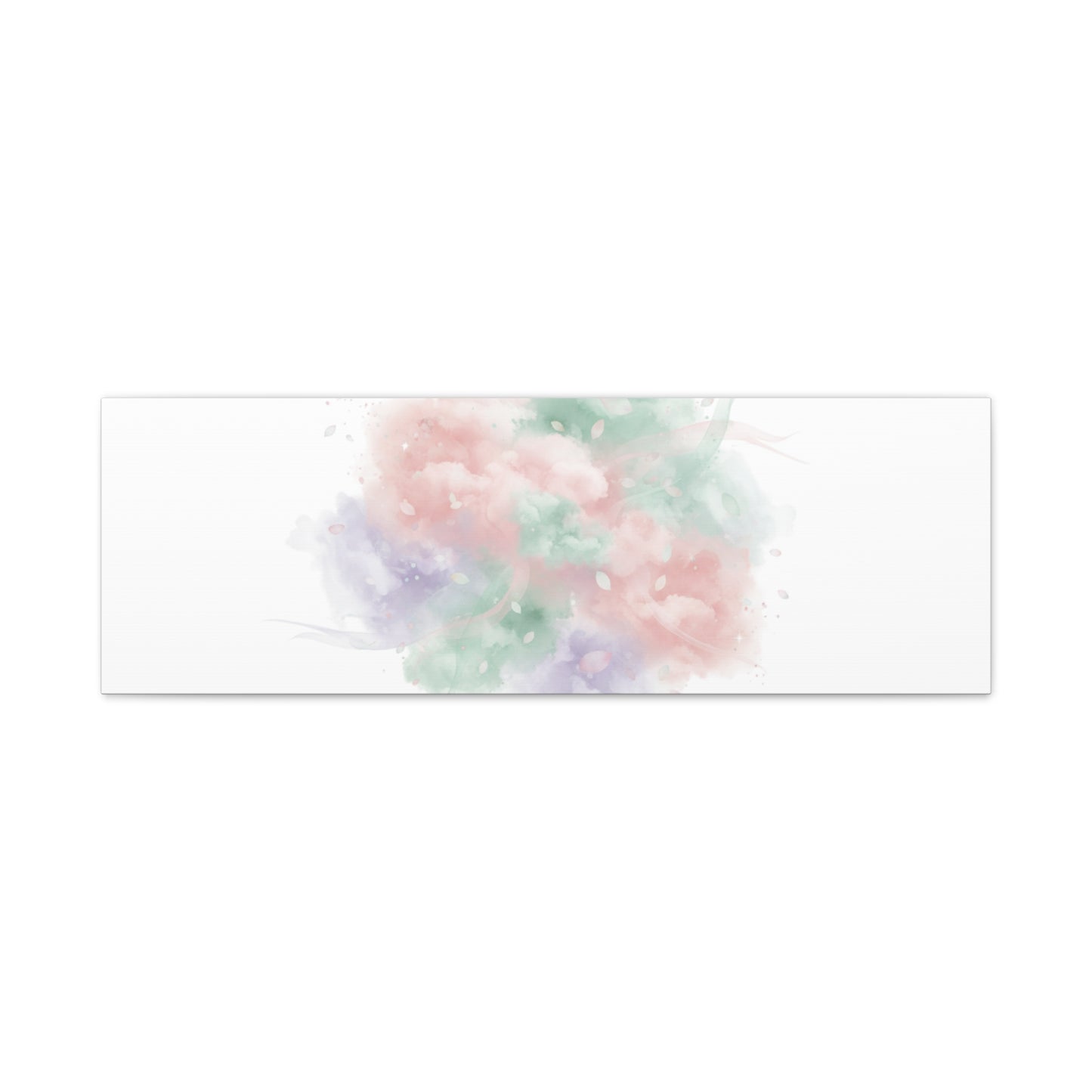 Dreamy Pastel Blossom Canvas | Matte Stretched Wall Art, pastel winter design