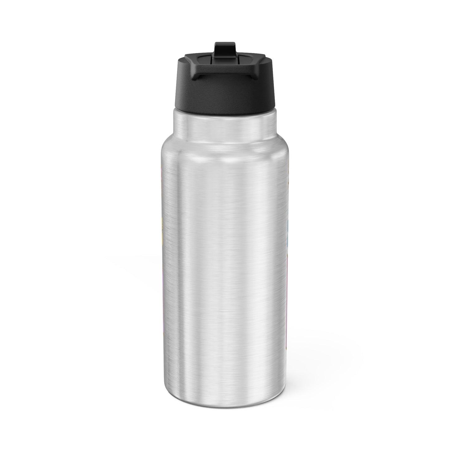 32oz Stainless Tumbler — "Be Kind" Pastel Floral Water Bottle