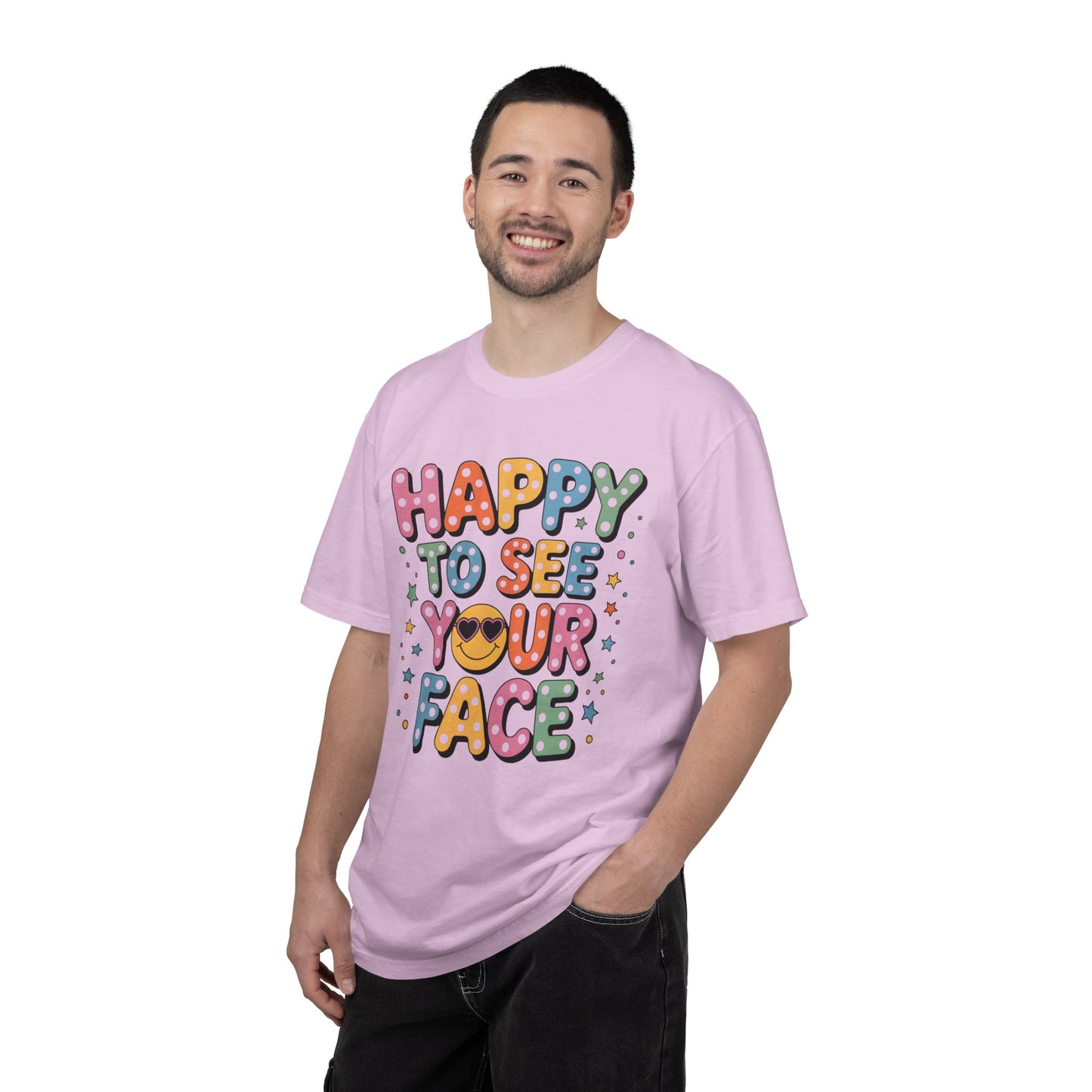 Happy to See Your Face Shirt | Teacher Shirt | Comfort Colors® 1717 Tee | Positive Classroom Shirt | Cute Teacher Gift