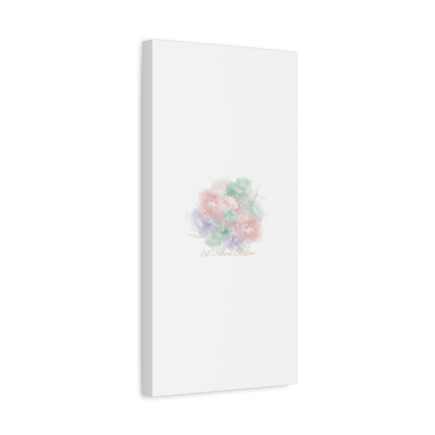 Dreamy Pastel Blossom Canvas | Matte Stretched Wall Art, pastel winter design