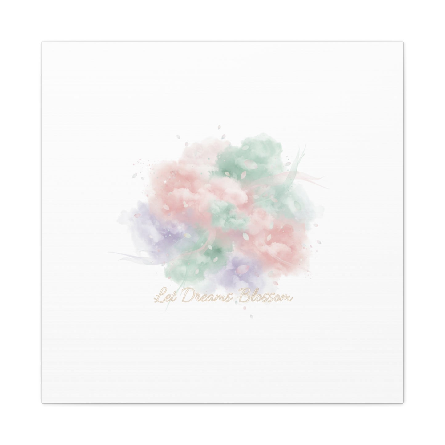 Dreamy Pastel Blossom Canvas | Matte Stretched Wall Art, pastel winter design