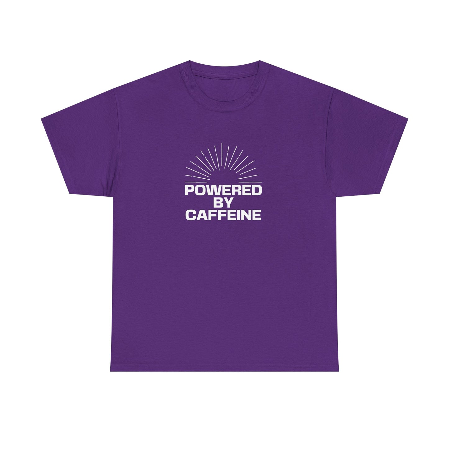 Powered by Caffeine T-Shirt — Funny Coffee Lover Tee