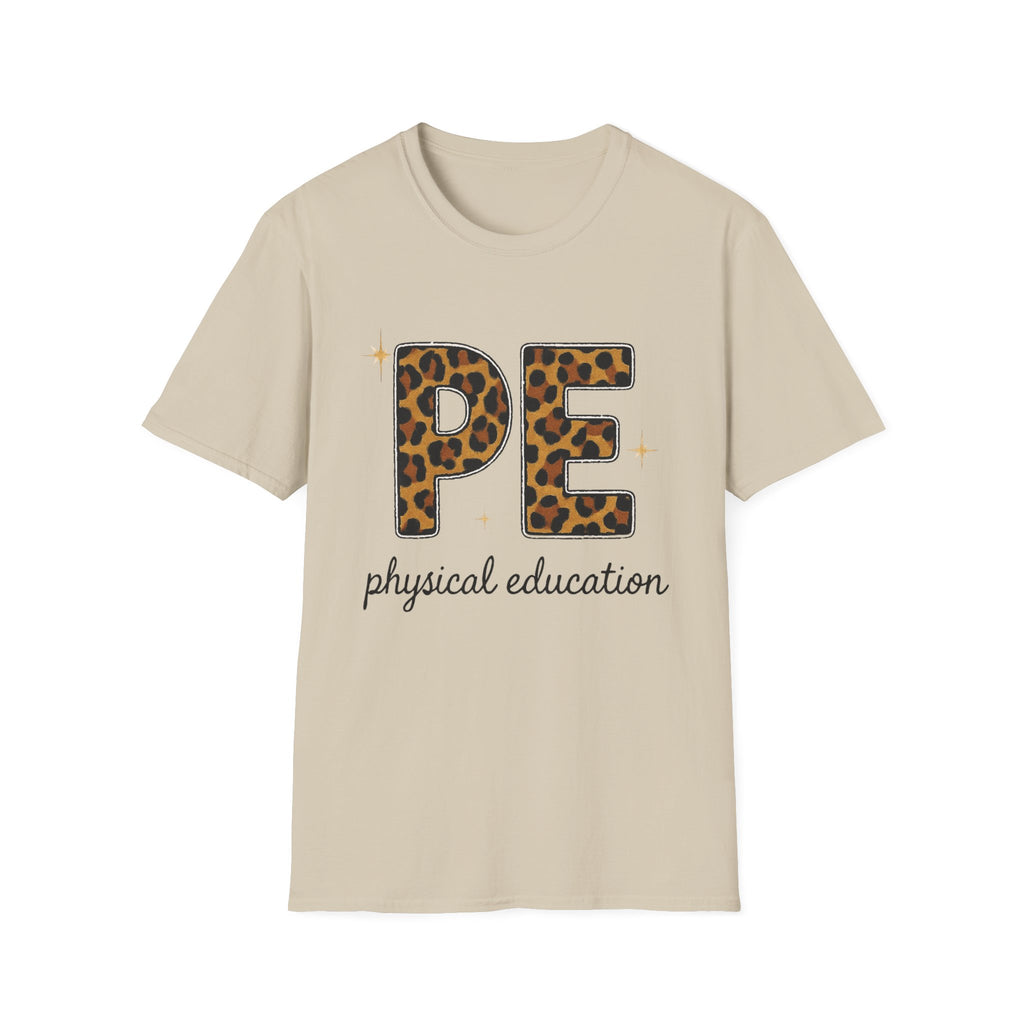 PE Leopard Print Physical Education T-Shirt — Cute PE Teacher Tee