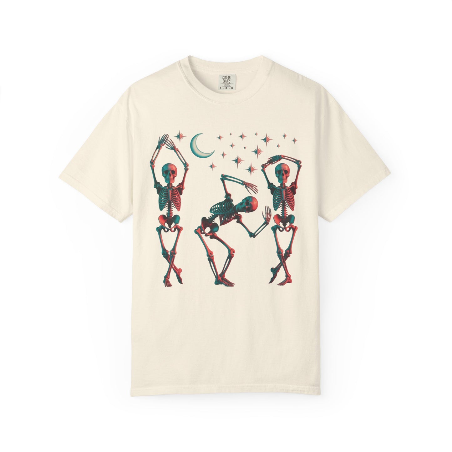 Halloween Dancing Skeletons Comfort Colors T-shirt