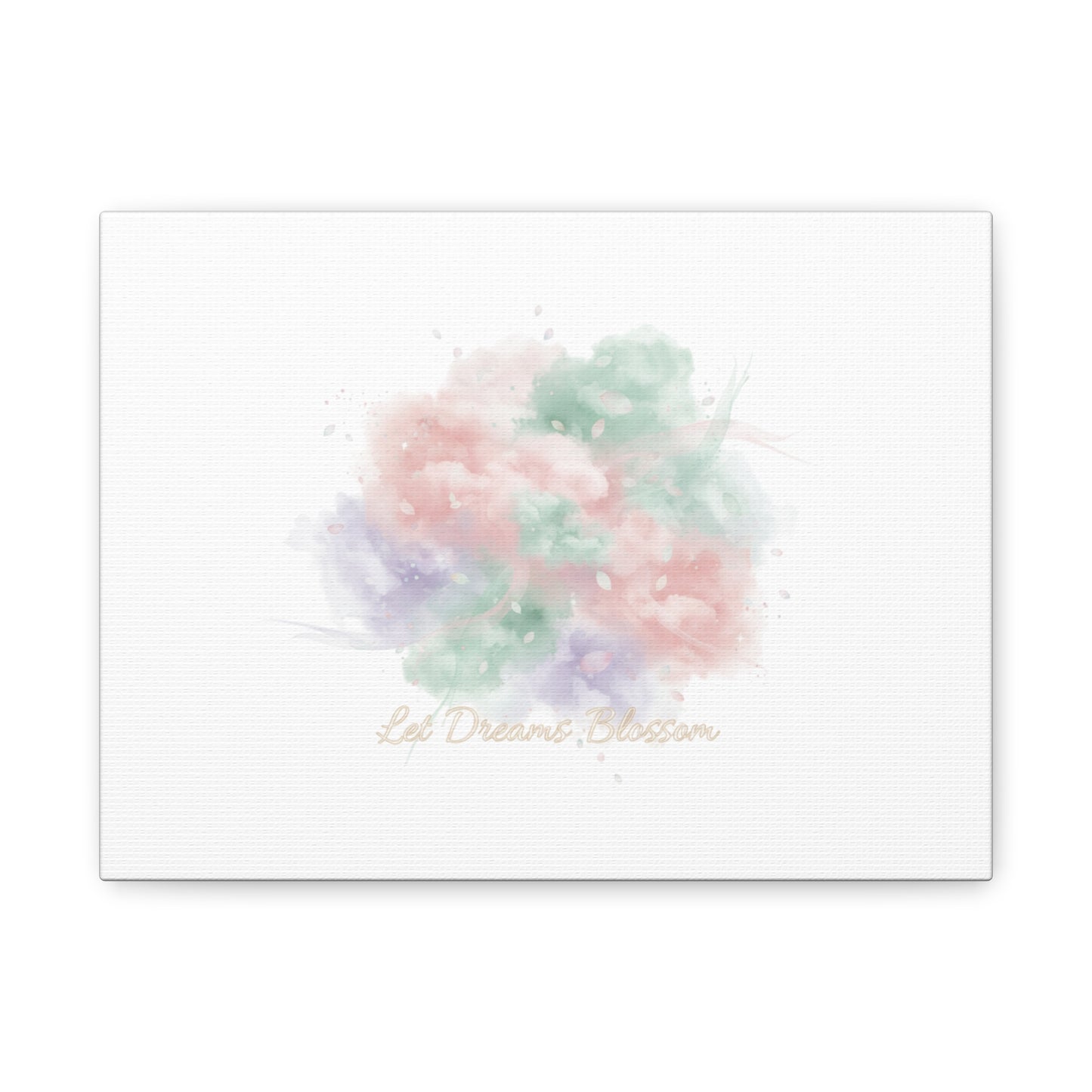Dreamy Pastel Blossom Canvas | Matte Stretched Wall Art, pastel winter design
