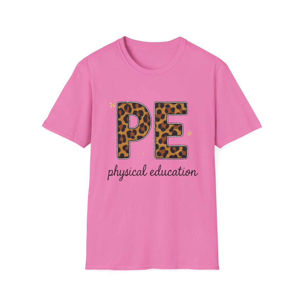 PE Leopard Print Physical Education T-Shirt — Cute PE Teacher Tee