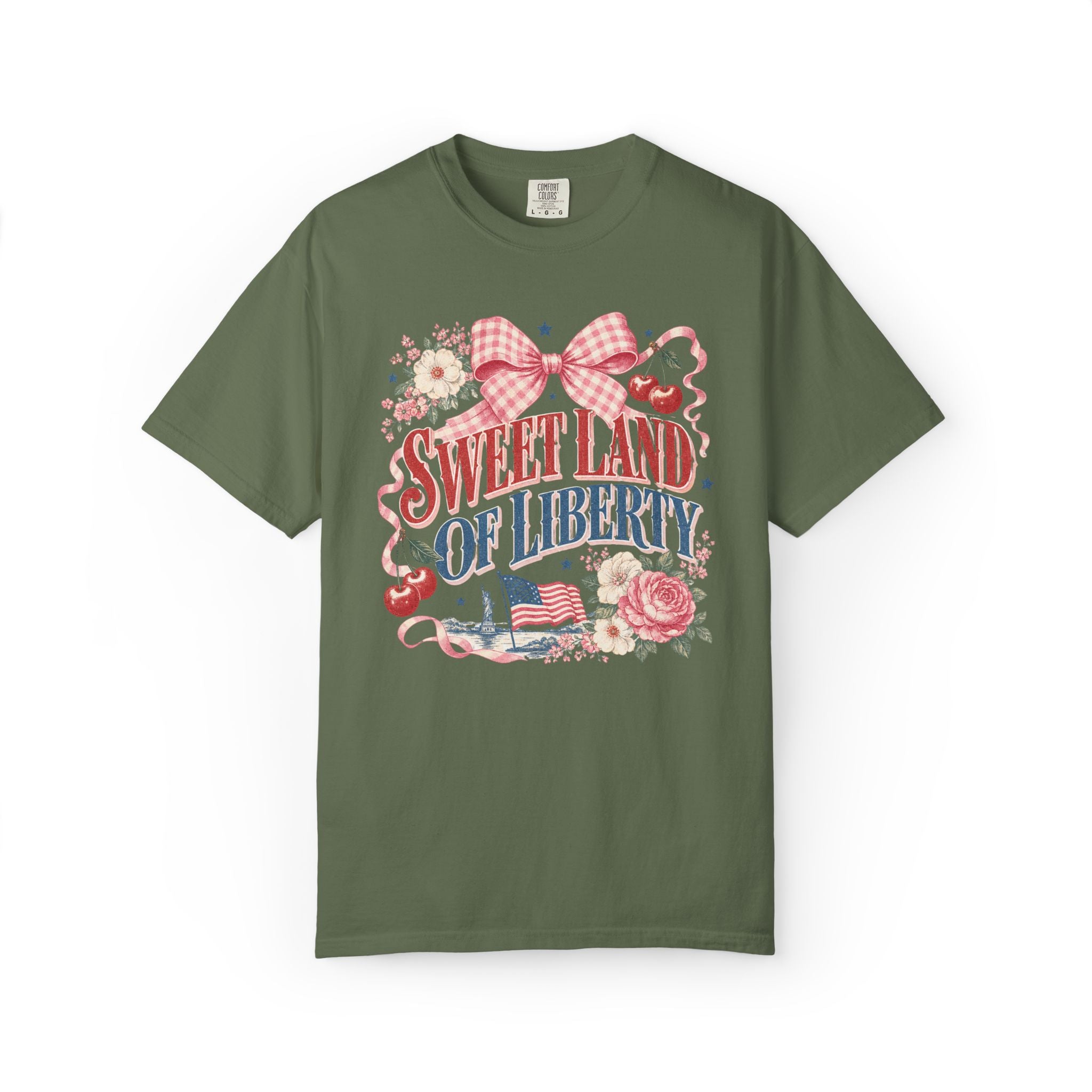 Sweet Land of Liberty  Graphic Tee| Vintage Fourth of July T-Shirt