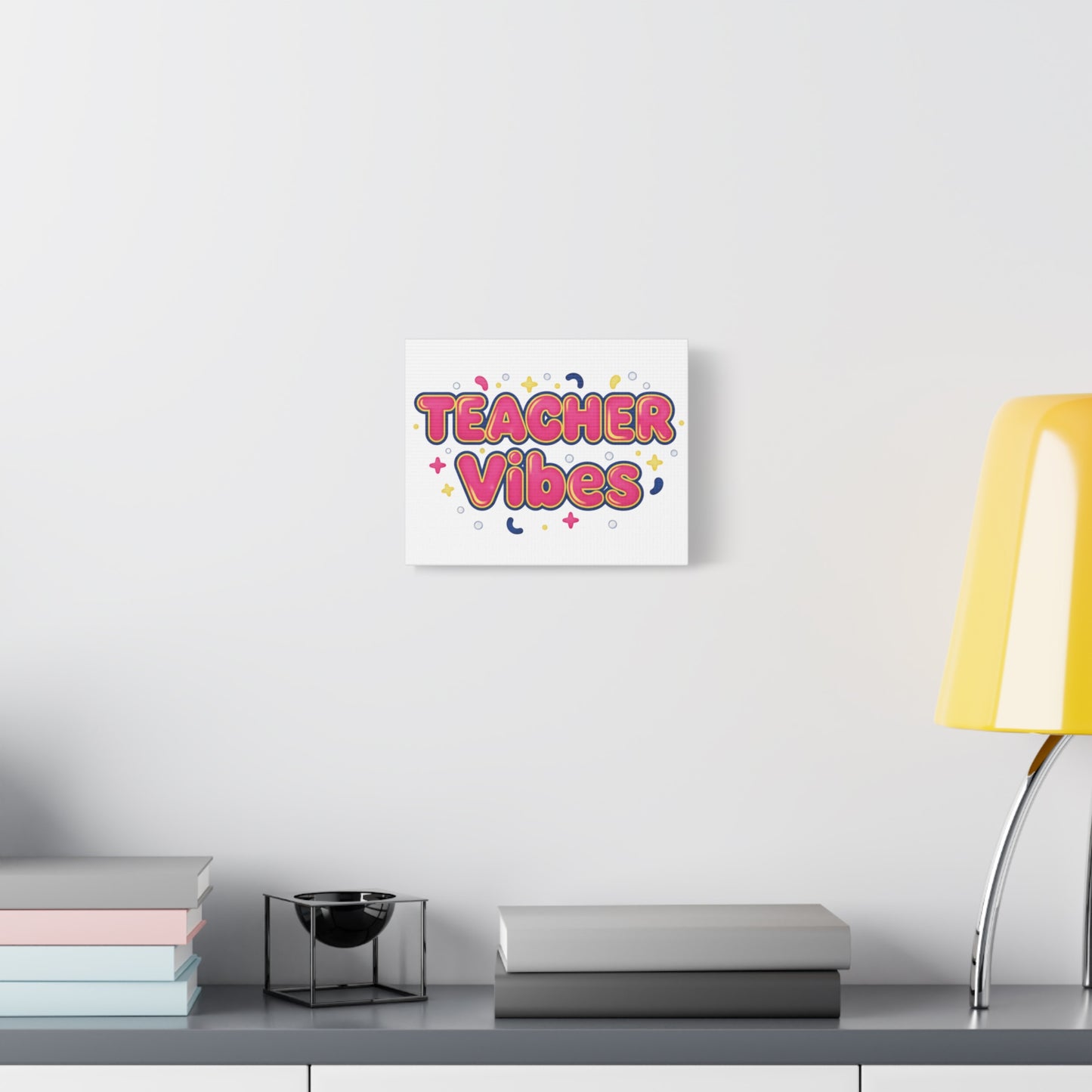 Teacher Vibes Canvas | Dopamine Decor, Neon Gradient Squishy Art