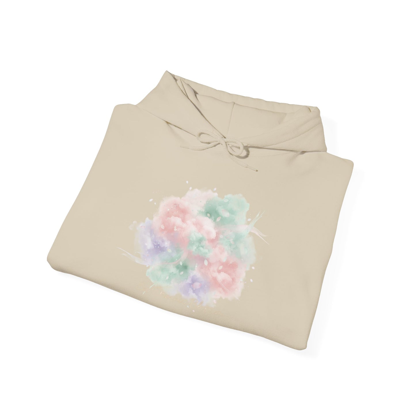 Dreamy Pastel Cloud Bouquet Hoodie | pastel winter design, dreamy gradient
