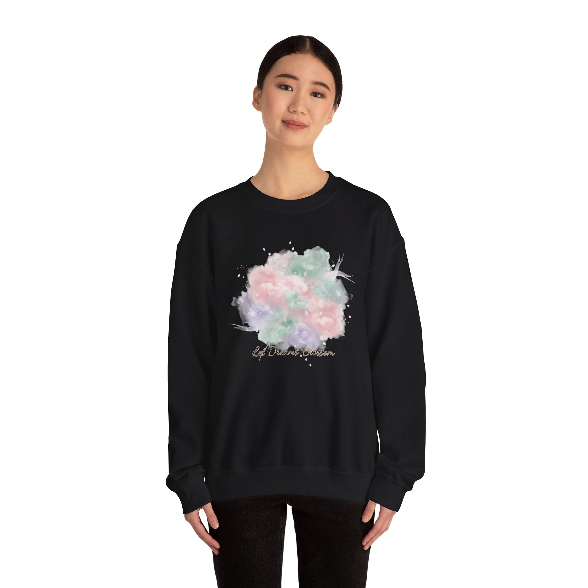 Dreamy Pastel Gradient Crewneck Sweatshirt | pastel winter design, soft spring vibe