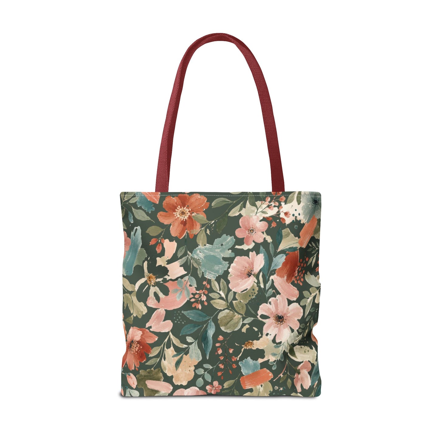 Personalized Floral Teacher Tote Bag: Custom Name Daily School Carryal