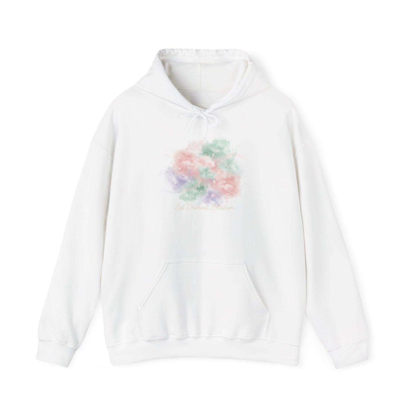 Dreamy Pastel Cloud Bouquet Hoodie | pastel winter design, dreamy gradient