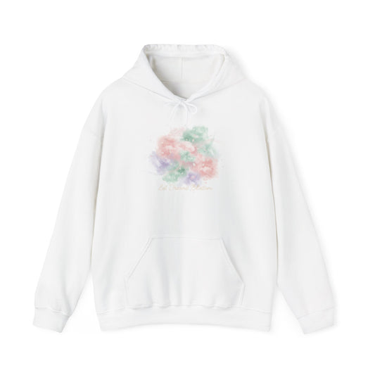 Dreamy Pastel Cloud Bouquet Hoodie | pastel winter design, dreamy gradient