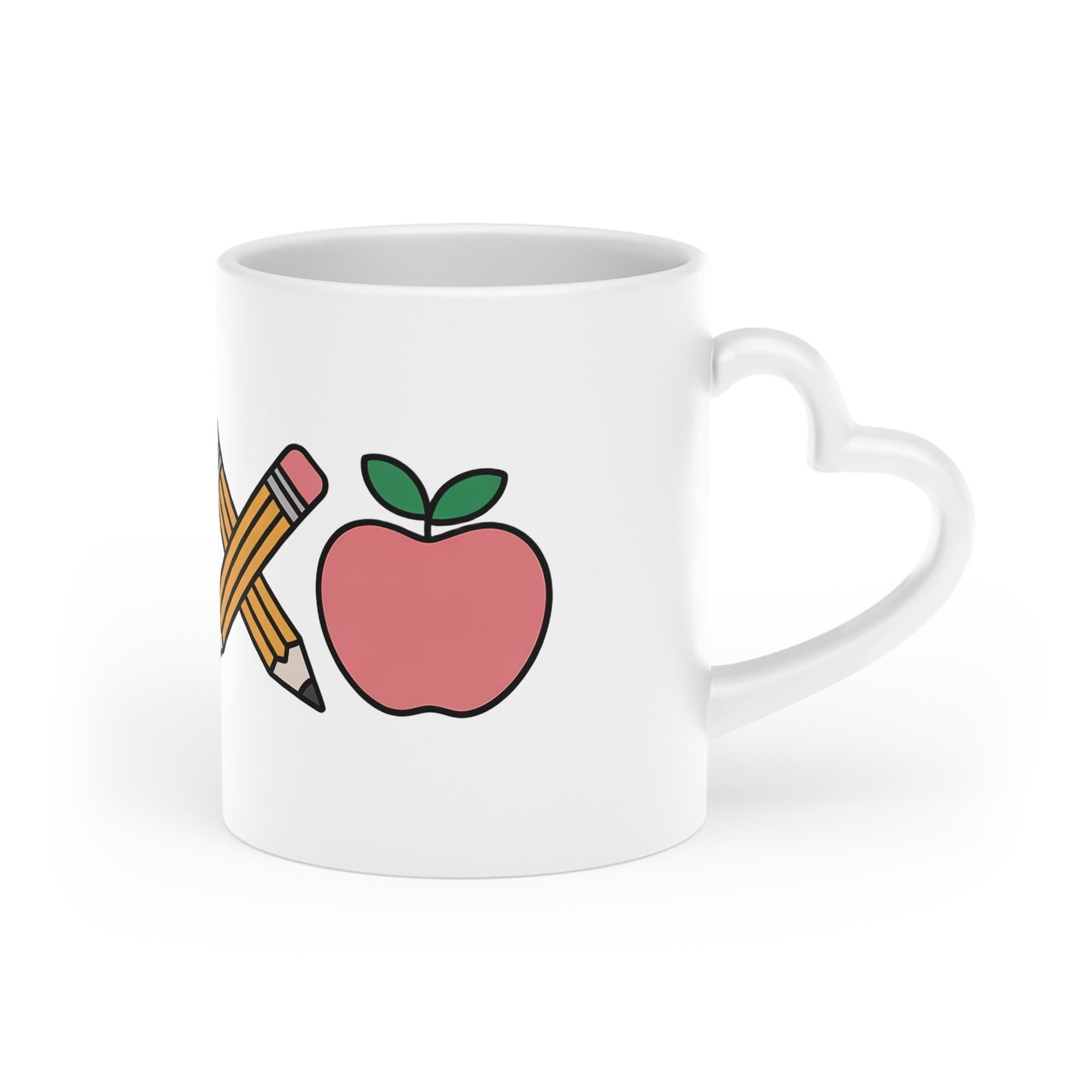 Teacher Appreciation Mug — XOXO Apple & Pencil Pattern