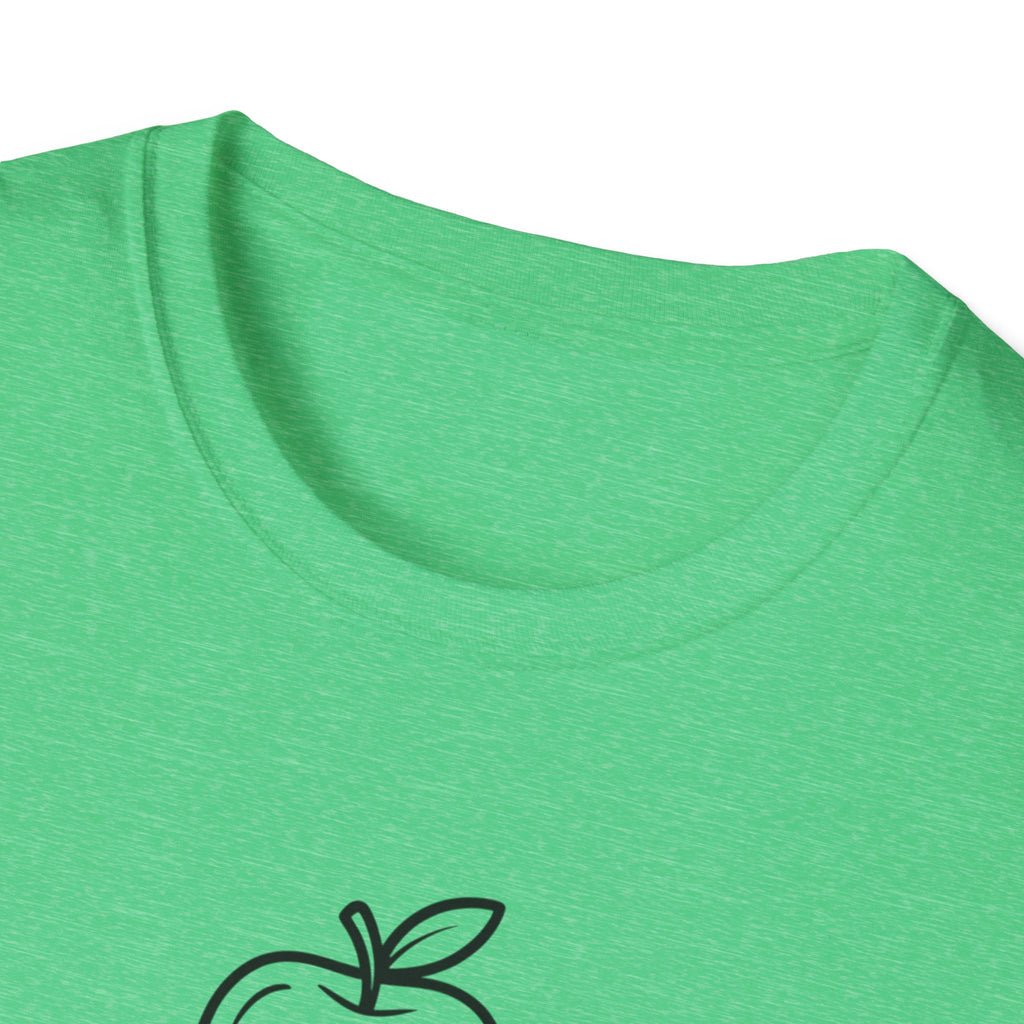 Teacher Apple Stack T‑Shirt — Minimalist Books & Apple Tee for Educators