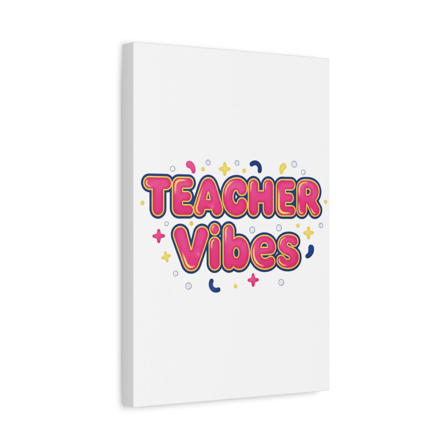 Teacher Vibes Canvas | Dopamine Decor, Neon Gradient Squishy Art