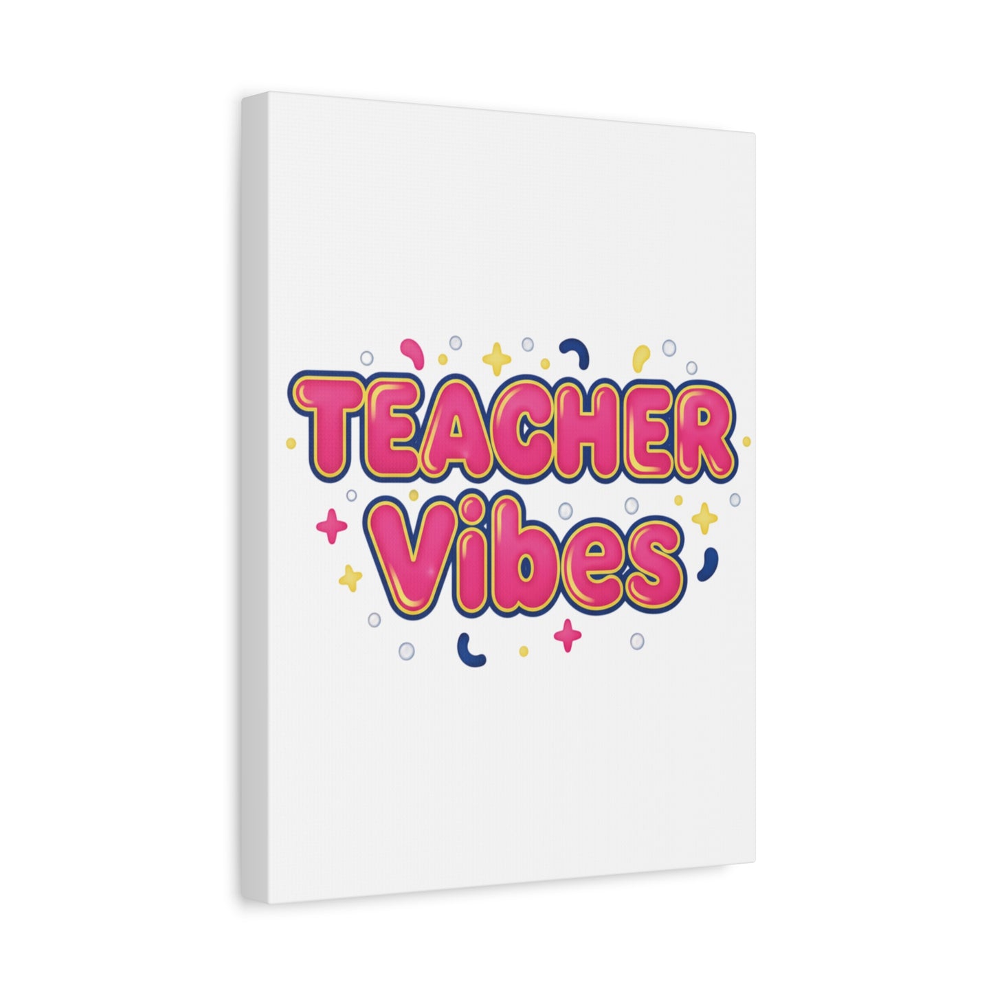 Teacher Vibes Canvas | Dopamine Decor, Neon Gradient Squishy Art