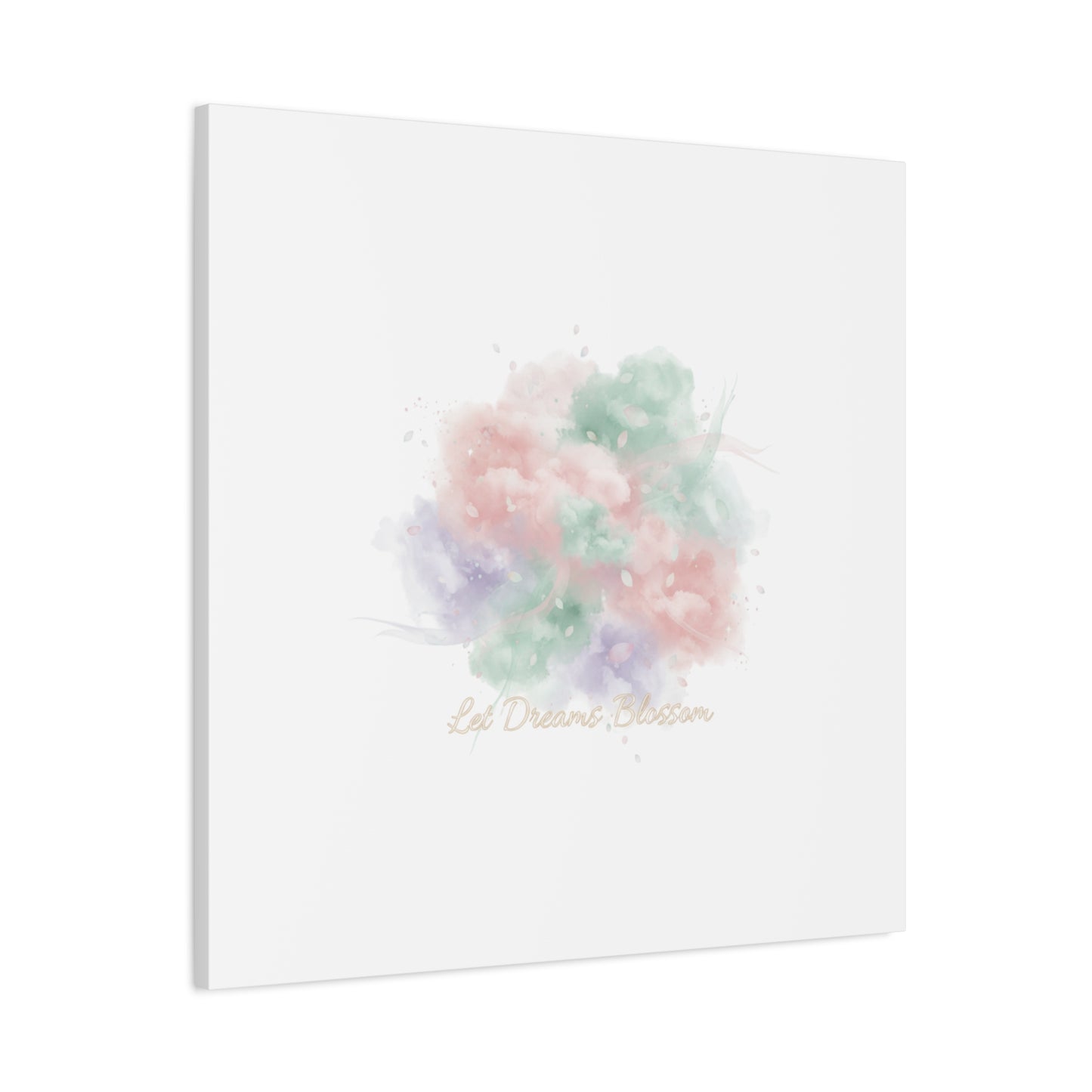 Dreamy Pastel Blossom Canvas | Matte Stretched Wall Art, pastel winter design