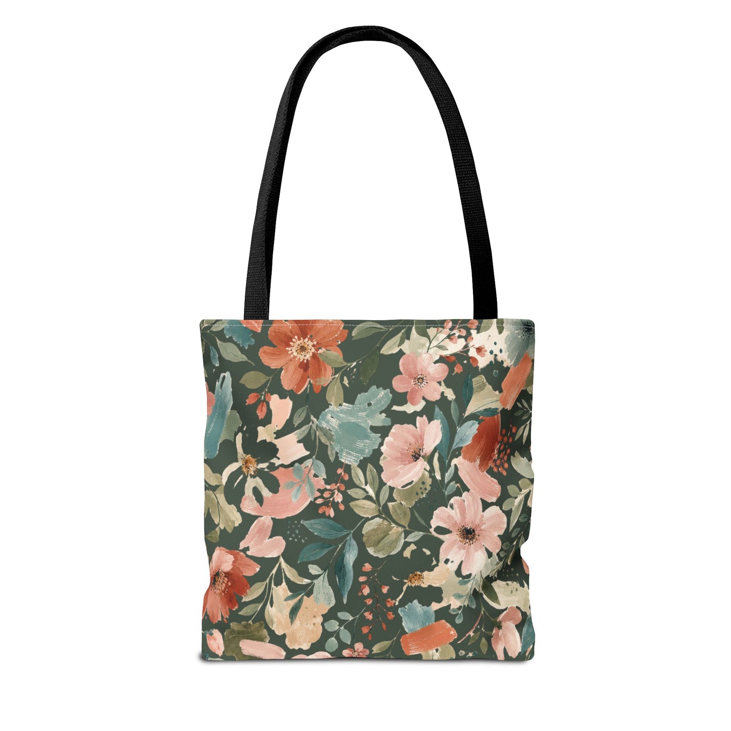 Personalized Floral Teacher Tote Bag: Custom Name Daily School Carryal