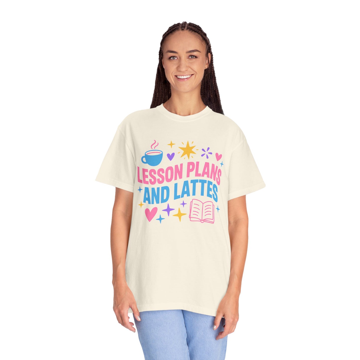 Lesson Plans and Lattes Teacher T-Shirt