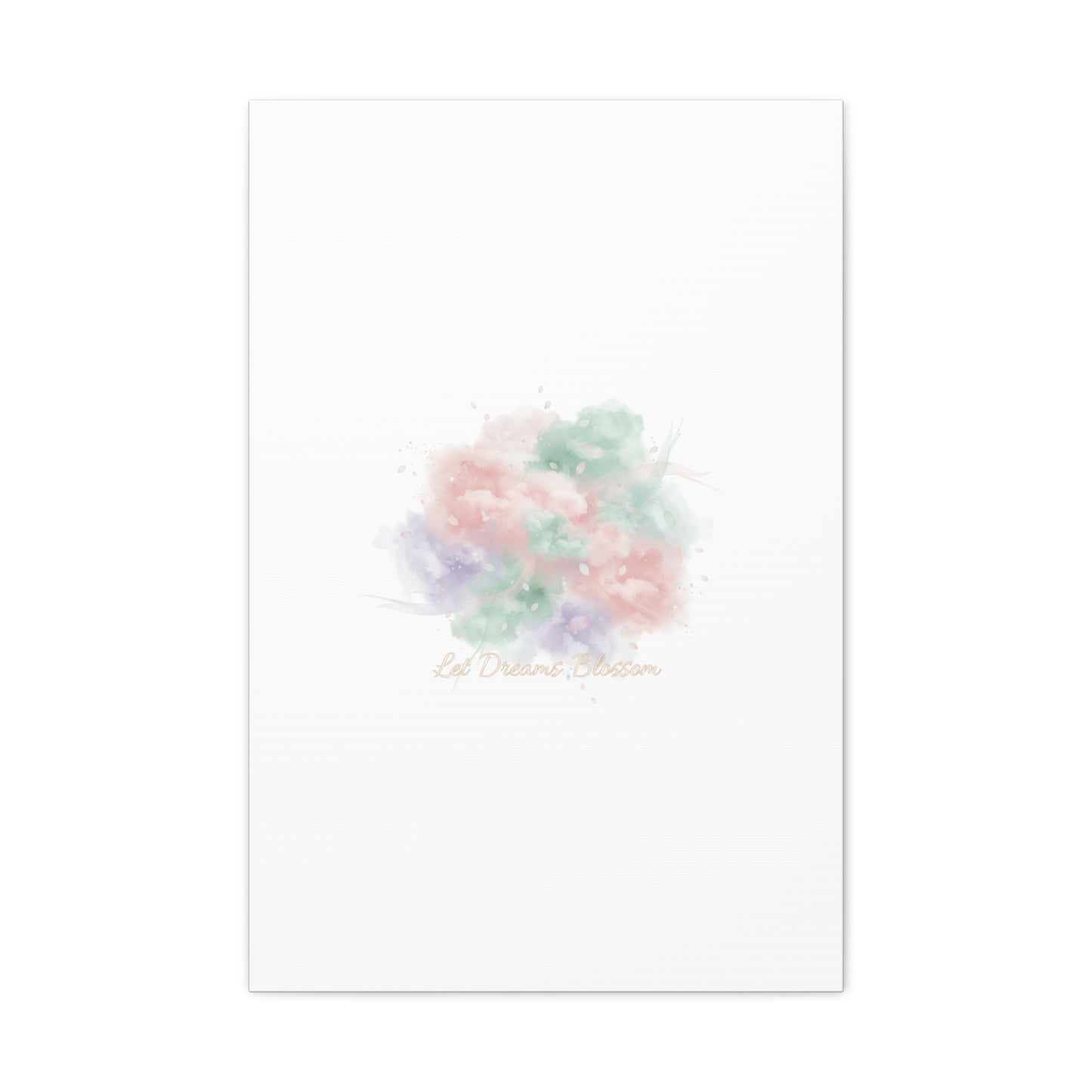 Dreamy Pastel Blossom Canvas | Matte Stretched Wall Art, pastel winter design