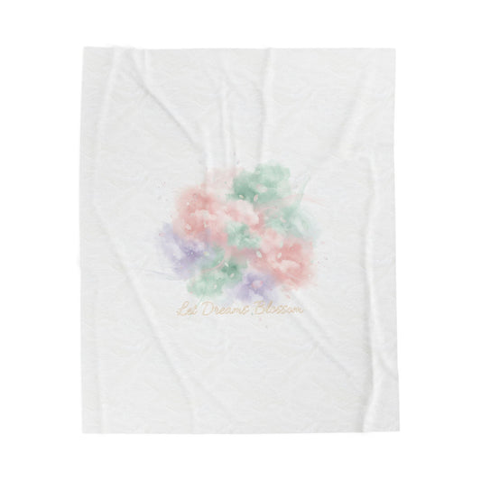 Dreamy Pastel Gradient Velveteen Blanket | pastel winter design, soft spring vibe