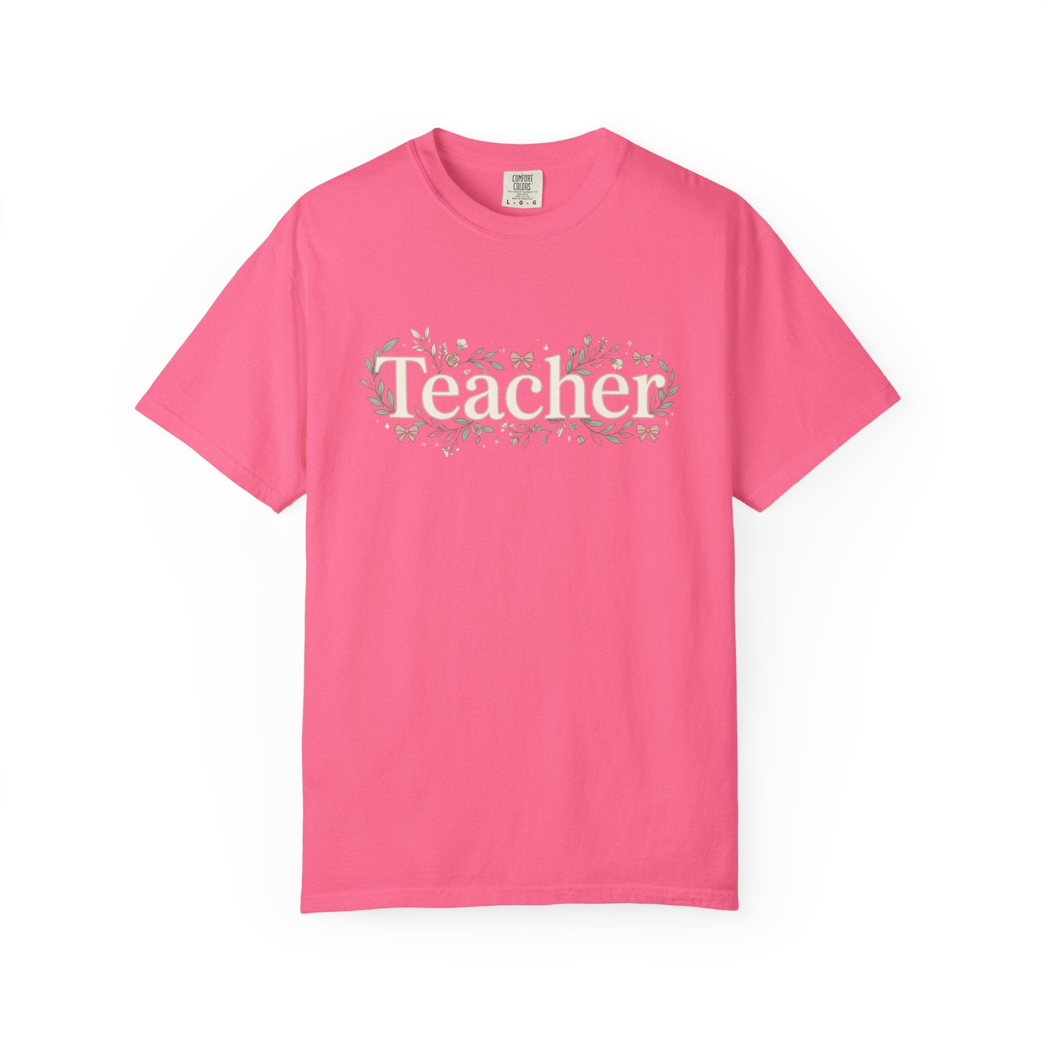 Teacher Floral T‑Shirt