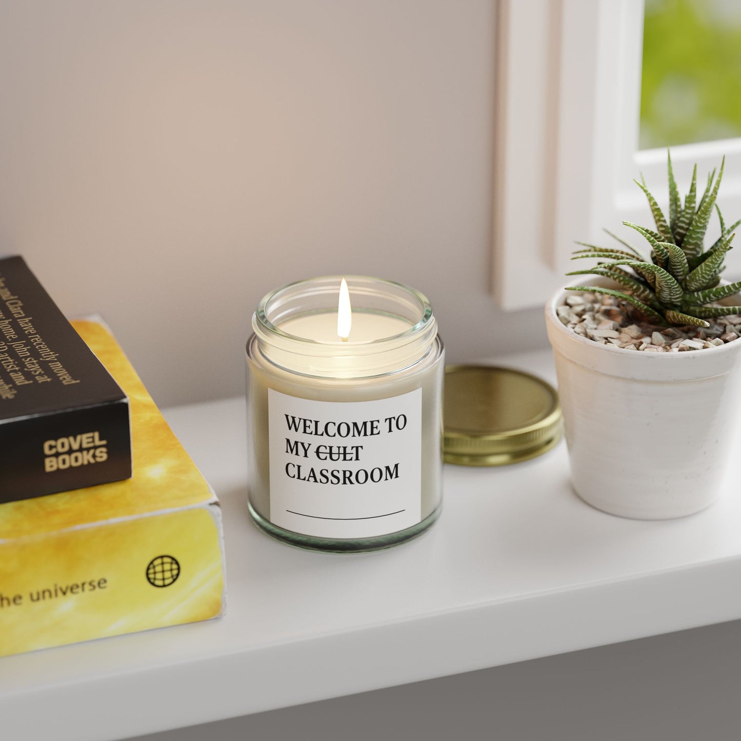 Scented Candle - Welcome to My Cult Classroom, Teacher Gift, Cozy Home Decor, Relaxation Candle, Classroom Decor