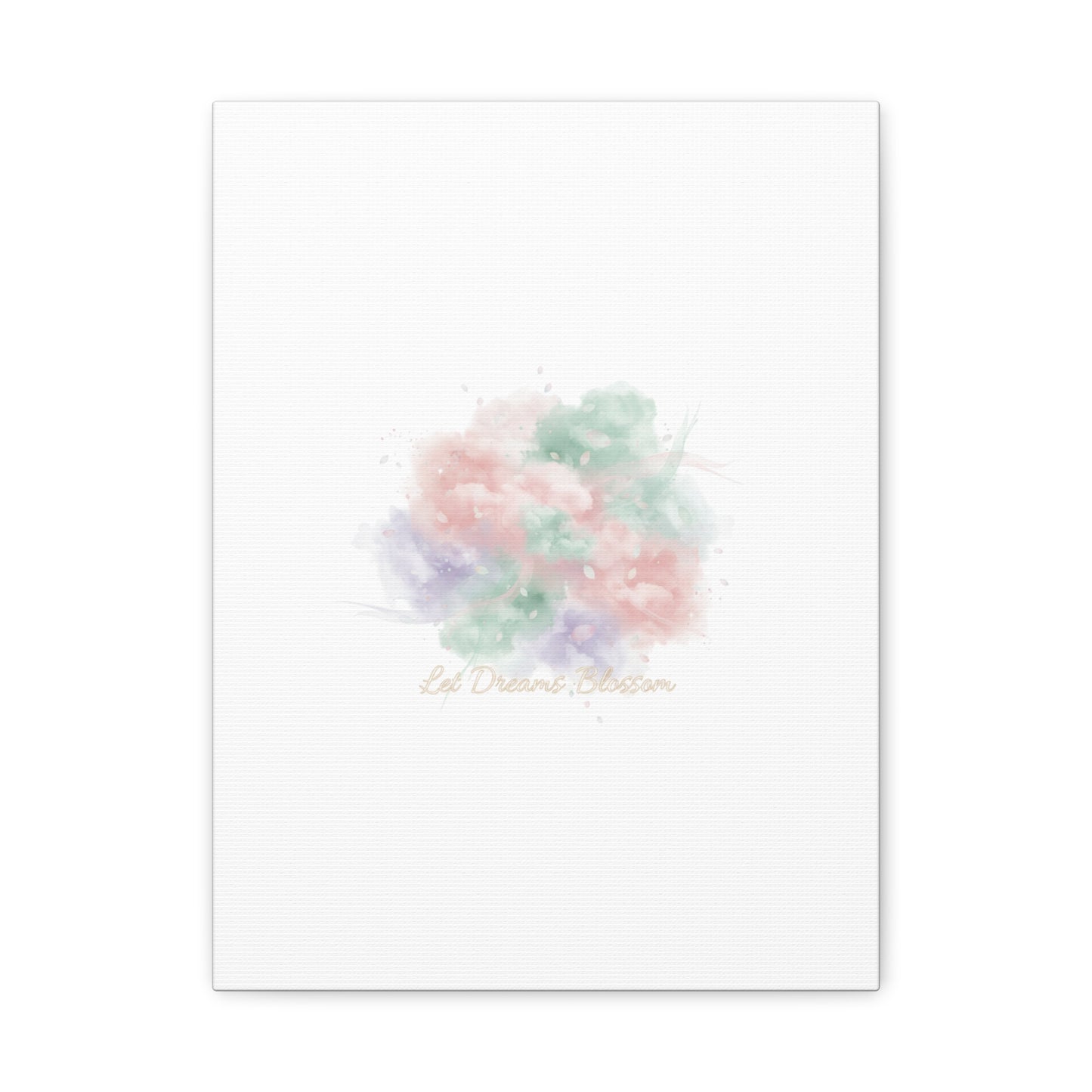 Dreamy Pastel Blossom Canvas | Matte Stretched Wall Art, pastel winter design