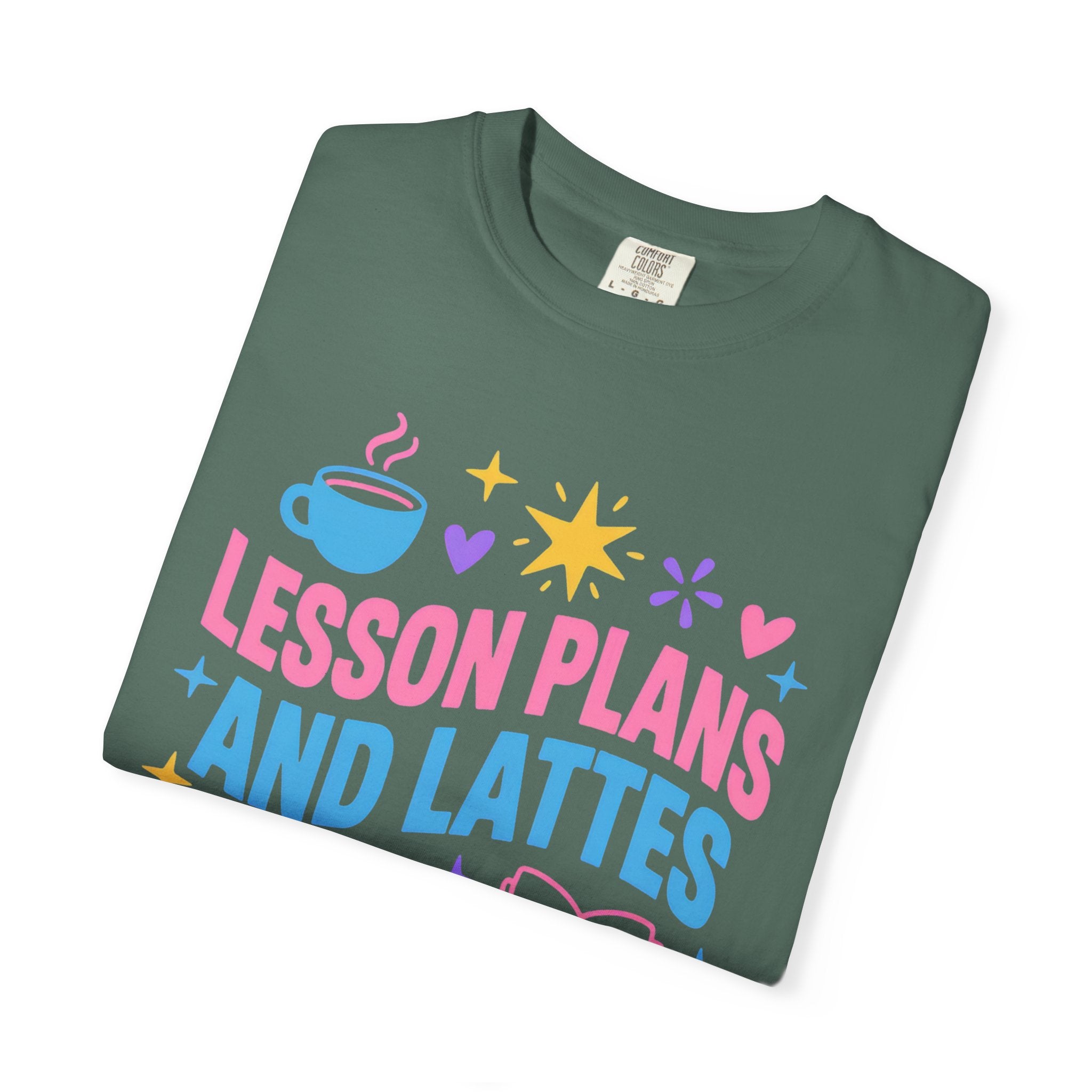 Lesson Plans and Lattes Teacher T-Shirt