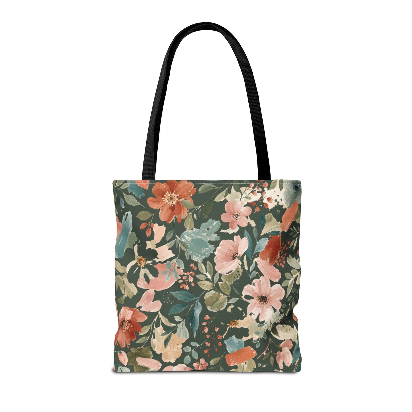 Personalized Floral Teacher Tote Bag: Custom Name Daily School Carryal