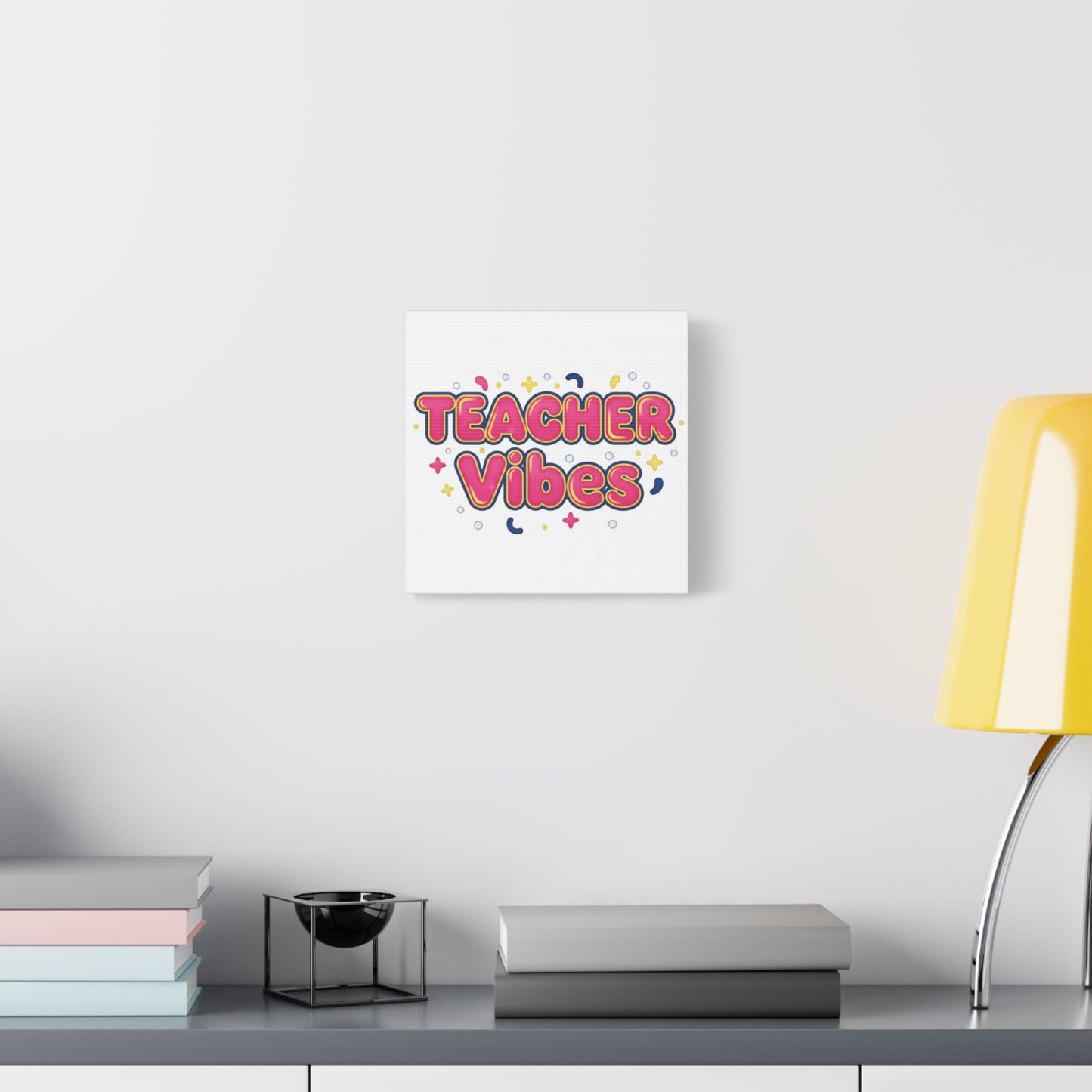 Teacher Vibes Canvas | Dopamine Decor, Neon Gradient Squishy Art