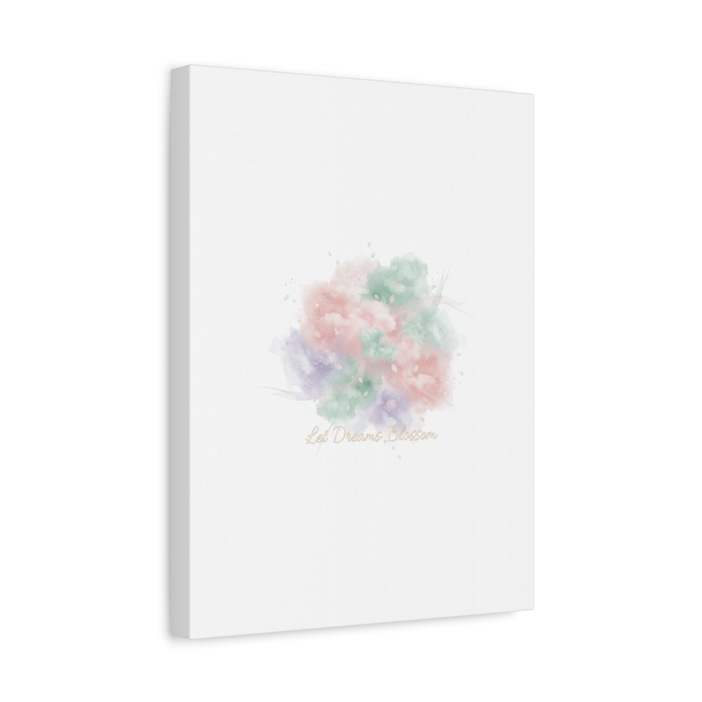 Dreamy Pastel Blossom Canvas | Matte Stretched Wall Art, pastel winter design