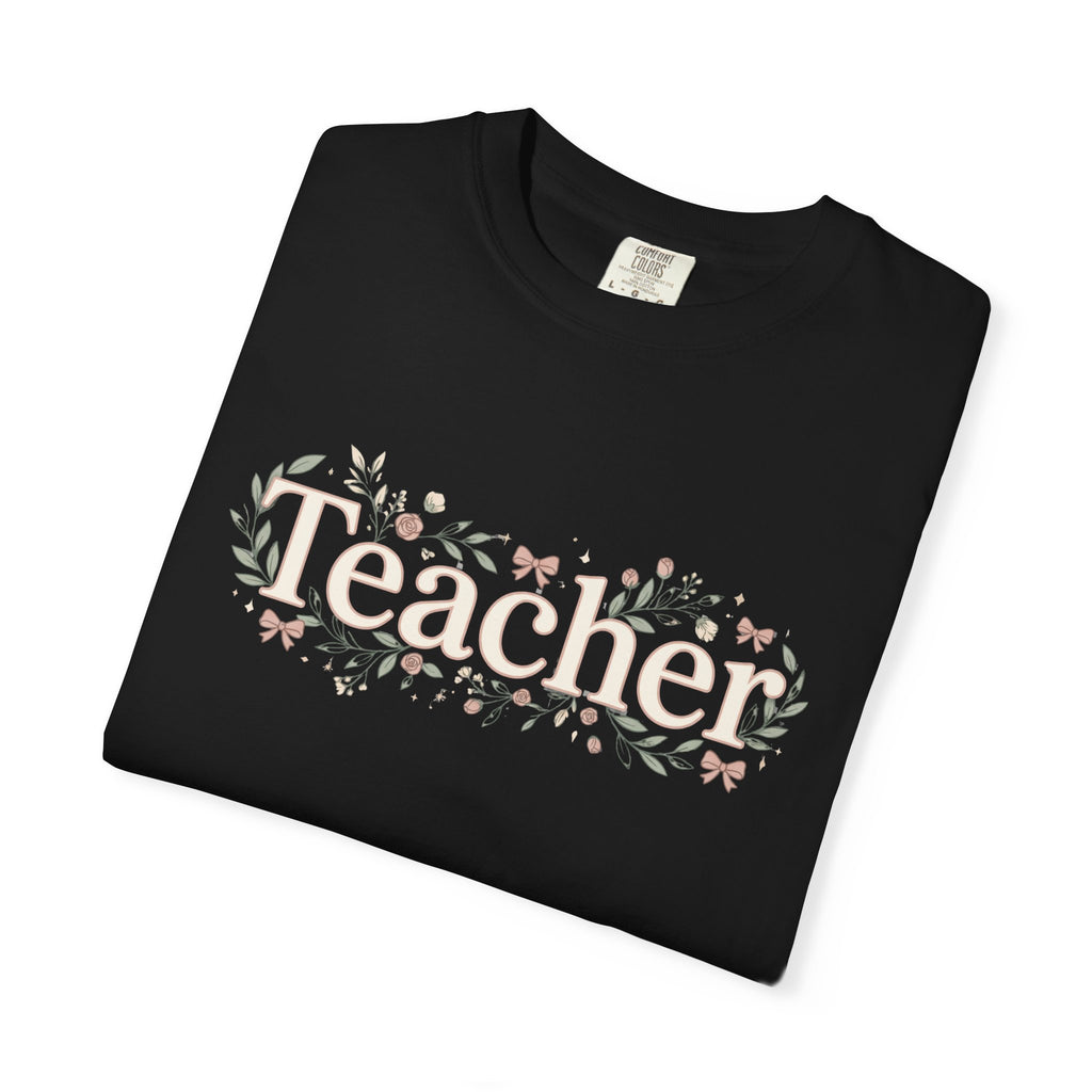 Teacher Floral T‑Shirt
