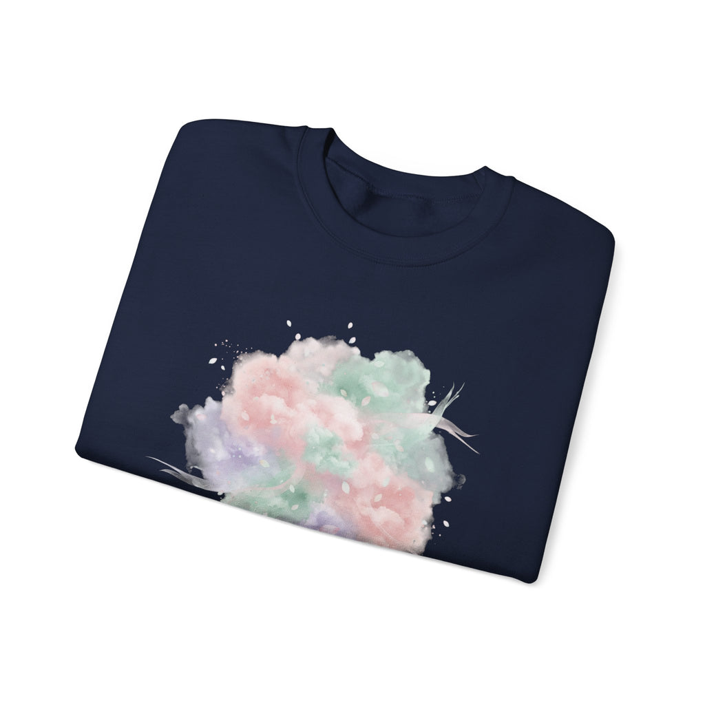 Dreamy Pastel Gradient Crewneck Sweatshirt | pastel winter design, soft spring vibe