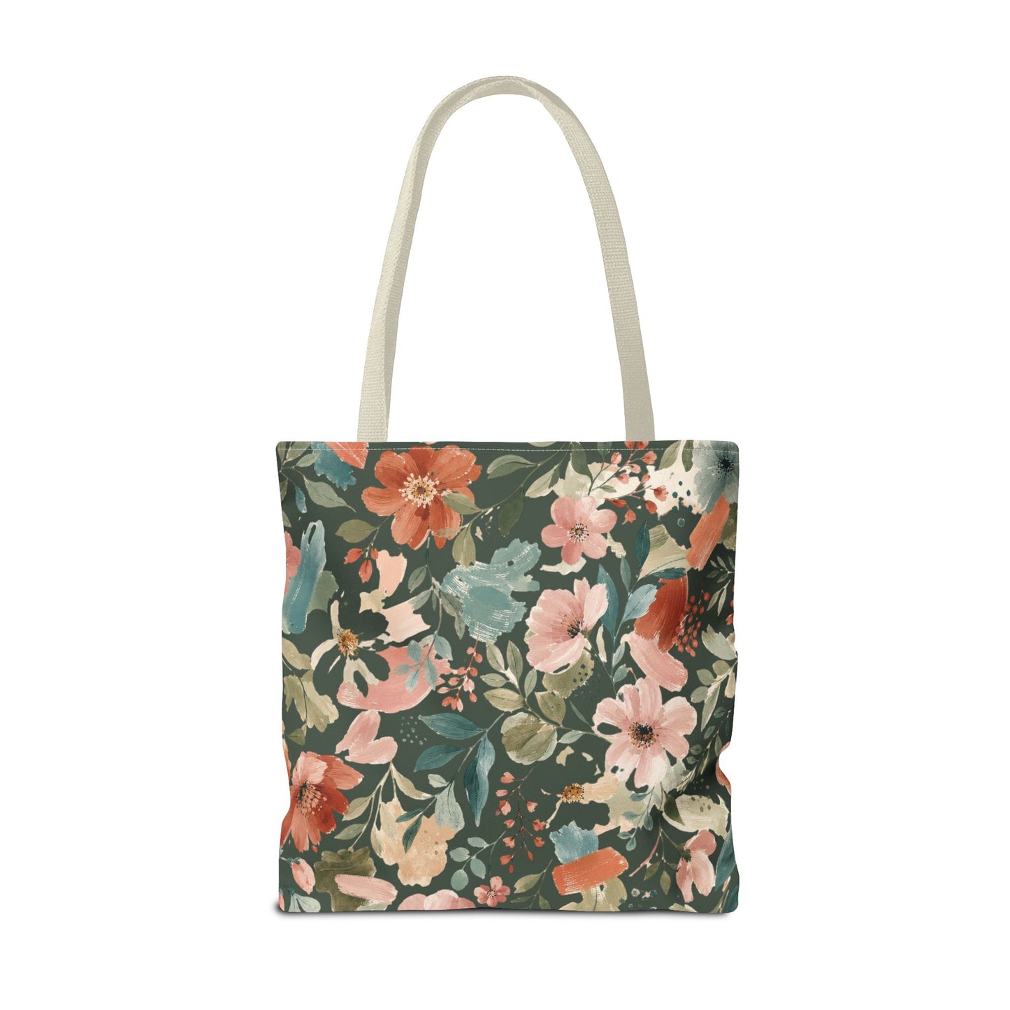 Personalized Floral Teacher Tote Bag: Custom Name Daily School Carryal