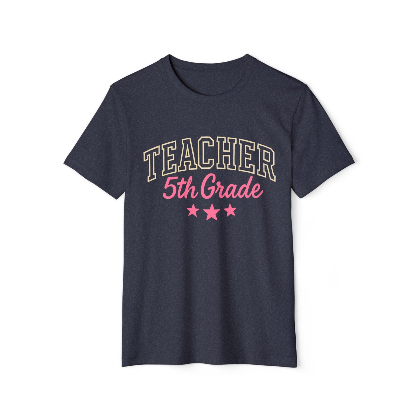 Teacher 5th Grade T-Shirt – Retro School Staff Gift