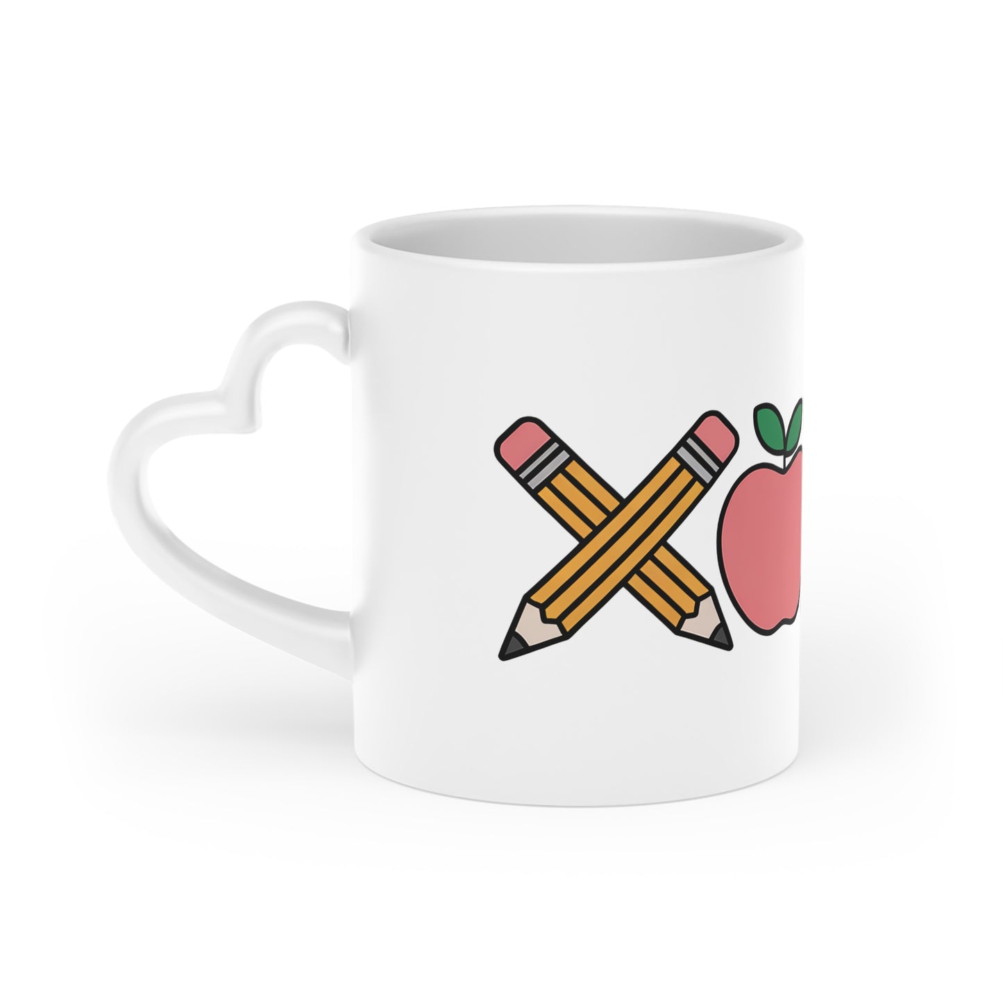 Teacher Appreciation Mug — XOXO Apple & Pencil Pattern