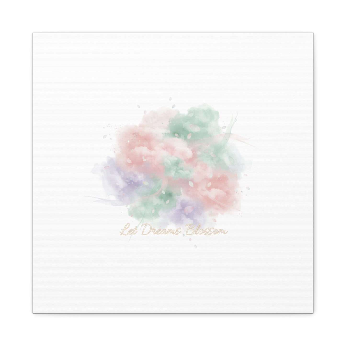Dreamy Pastel Blossom Canvas | Matte Stretched Wall Art, pastel winter design