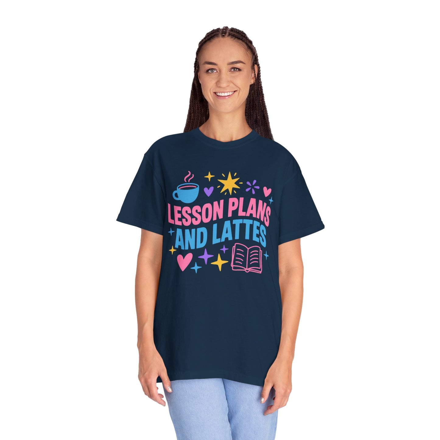 Lesson Plans and Lattes Teacher T-Shirt