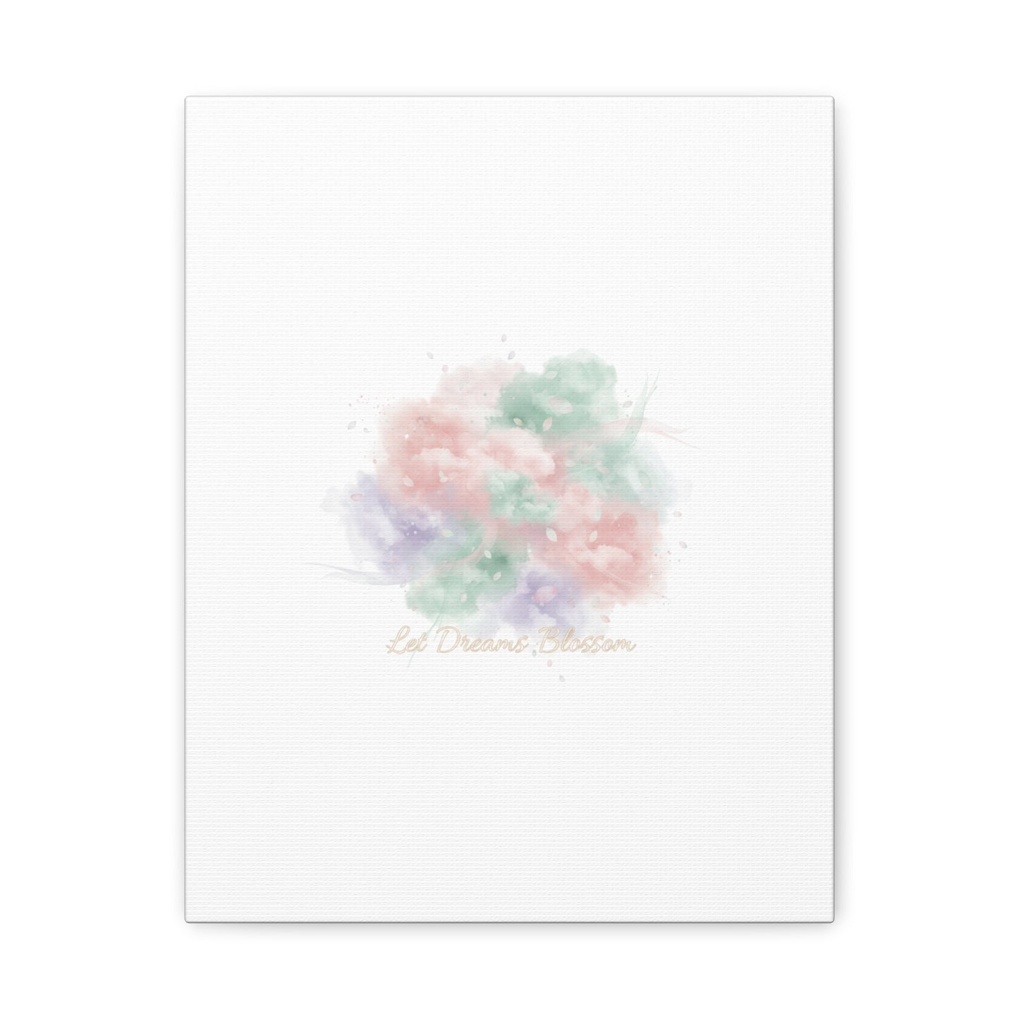 Dreamy Pastel Blossom Canvas | Matte Stretched Wall Art, pastel winter design