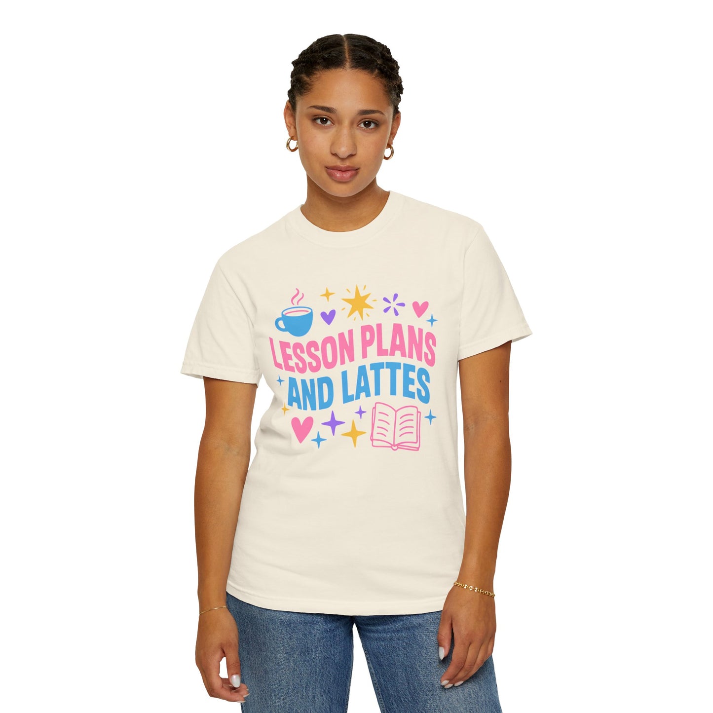 Lesson Plans and Lattes Teacher T-Shirt