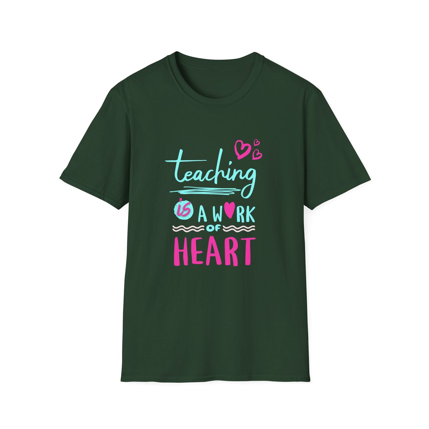 Teaching Is a Work of Heart T-Shirt — Cute Teacher Appreciation Tee