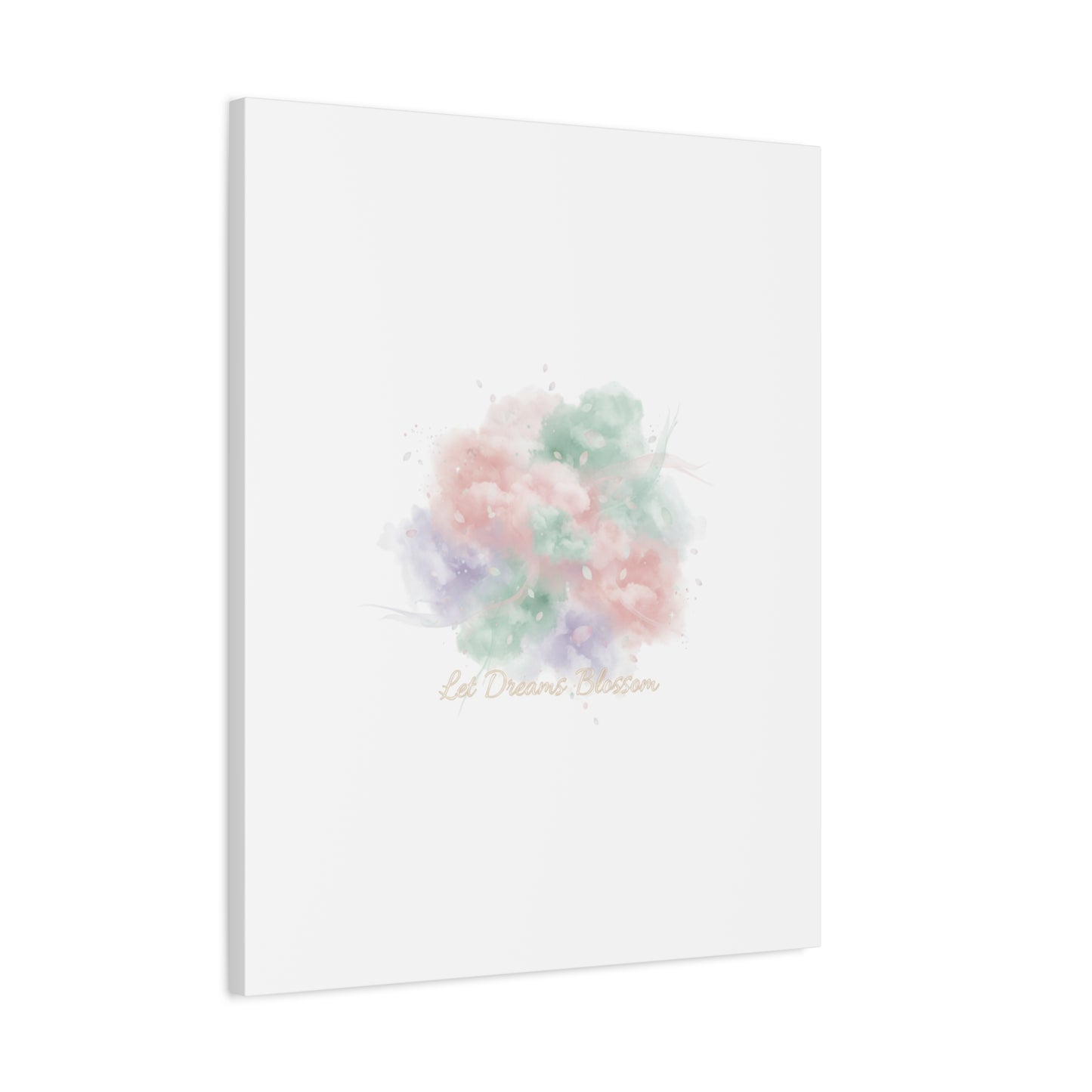 Dreamy Pastel Blossom Canvas | Matte Stretched Wall Art, pastel winter design
