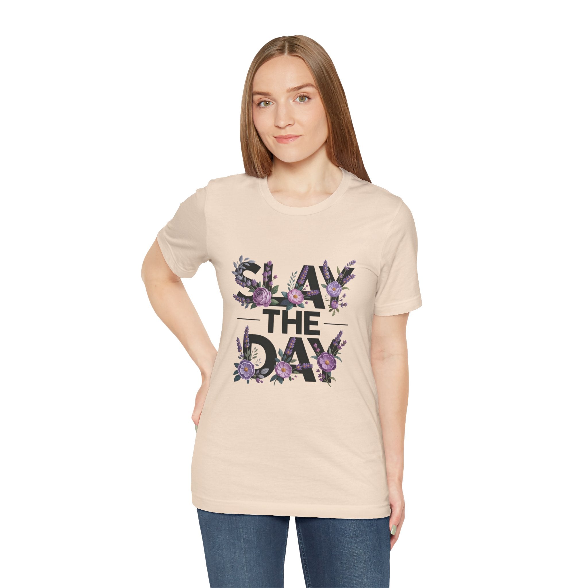 Floral Slay The Day Tee