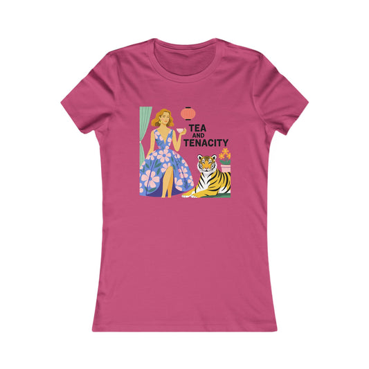 Tea and Tenacity - Slim-Fit Women’s Tee