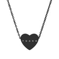 Engraved Heart Necklace — "TEACH" Teacher Appreciation Pendant