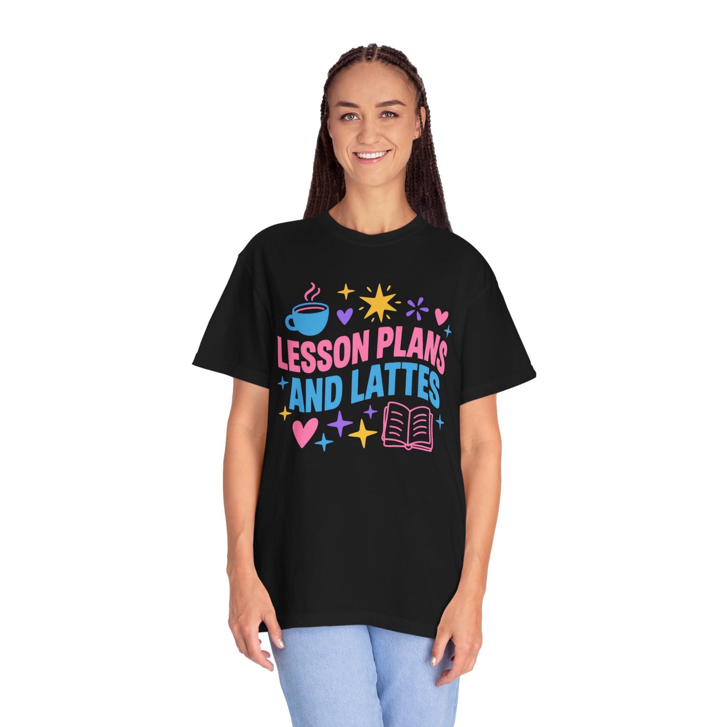 Lesson Plans and Lattes Teacher T-Shirt
